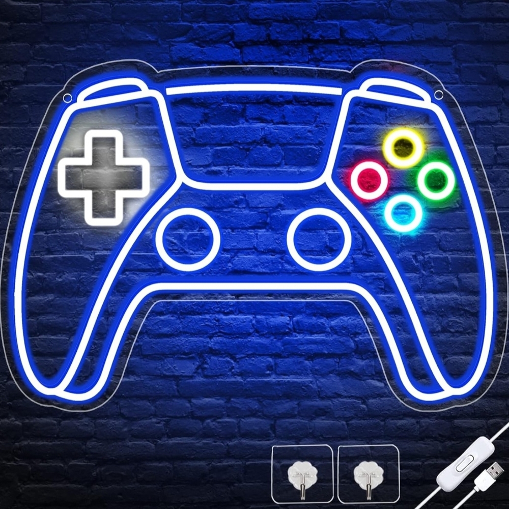 LED Gaming Controller Neon Sign